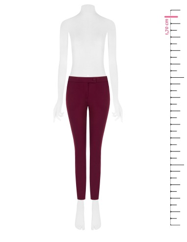 Skinny broek van scuba-crêpe met bijpassende knoop - Rinascimento