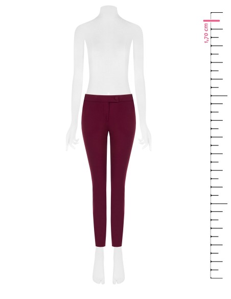 Skinny broek van scuba-crêpe met bijpassende knoop - Rinascimento