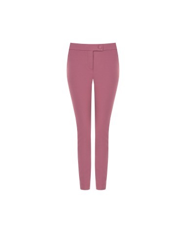 Skinny broek van scuba-crêpe met bijpassende knoop - Rinascimento