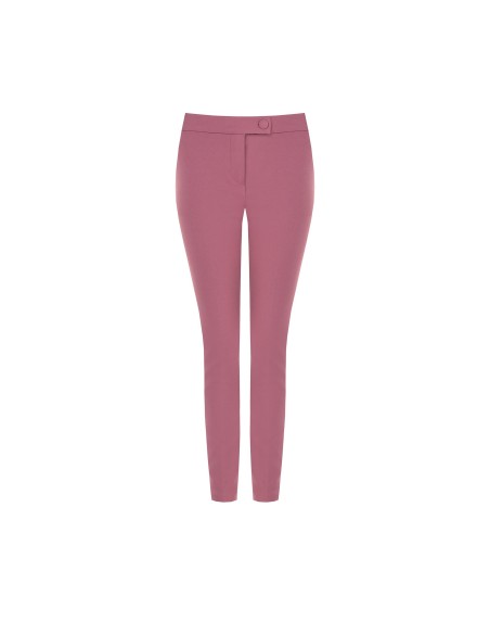 Skinny broek van scuba-crêpe met bijpassende knoop - Rinascimento