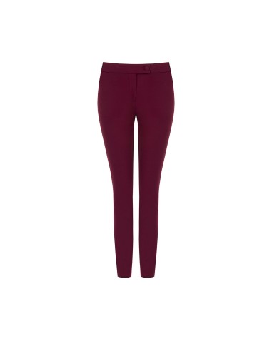 Skinny broek van scuba-crêpe met bijpassende knoop - Rinascimento