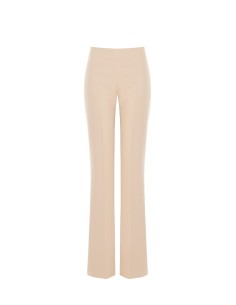 Rinascimento pantalon met wijde pijpen van technische stof en een zijrits