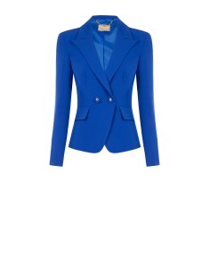 Korte getailleerde blazer van technische stof van Rinascimento