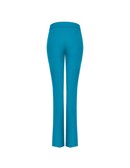 Uitlopende broek van scuba crêpe met tailleband van Rinascimento