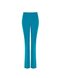 Uitlopende broek van scuba crêpe met tailleband van Rinascimento