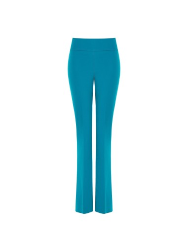Uitlopende broek van scuba crêpe met tailleband van Rinascimento