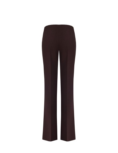 Rechte broek van scuba-crêpe met elastische taille – Rinascimento