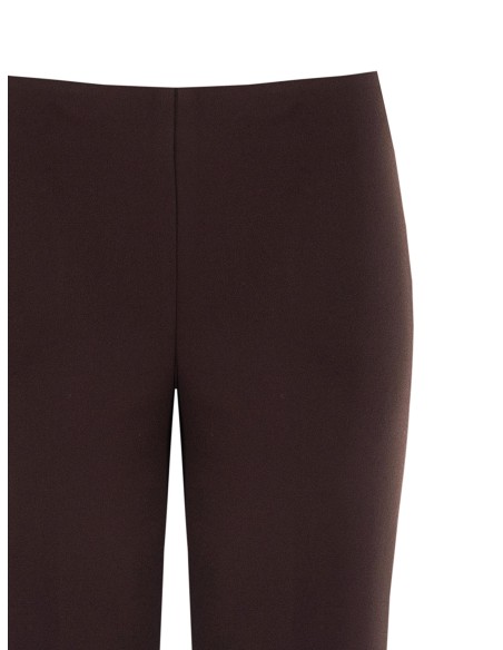 Rechte broek van scuba-crêpe met elastische taille – Rinascimento