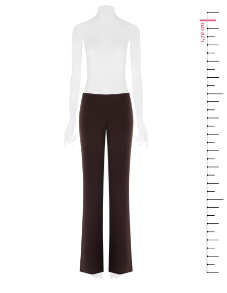 Rechte broek van scuba-crêpe met elastische taille – Rinascimento
