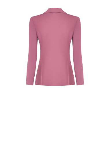 Getailleerde blazer van cadistof met ton-sur-ton metalen knopen – Rinascimento