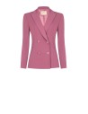 Getailleerde blazer van cadistof met ton-sur-ton metalen knopen – Rinascimento