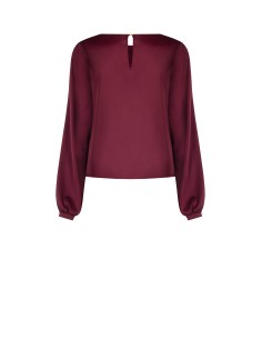 Vloeiende blouse met lange mouwen van satijn van Rinascimento 2
