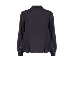 Vloeiende blouse van lyocell met volantzoom en verborgen knopen Rinascimento 2