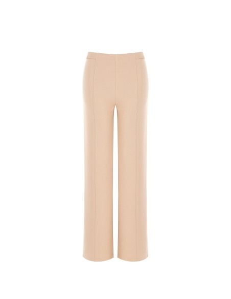 Palazzo-broek van scuba-crêpe met elastische taille Rinascimento