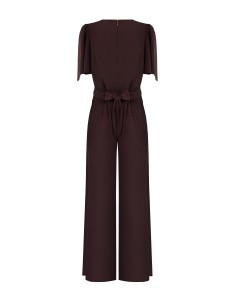 Palazzo-jumpsuit van cadistof met een gekruiste V-hals van Rinascimento 2