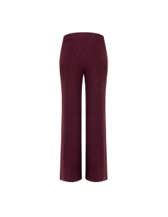 Wijde gebreide broek met pailletten van Rinascimento 2
