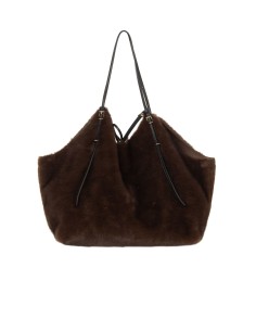 Maxi-shopper van gevlekte imitatiebont met binnenpochette Rinascimento 2