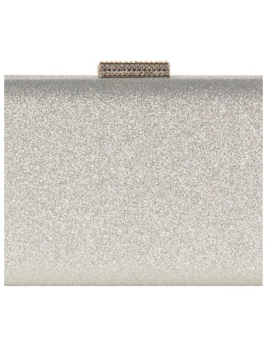 Harde glitterclutch met glittersluiting en kettingschouderband Rinascimento
