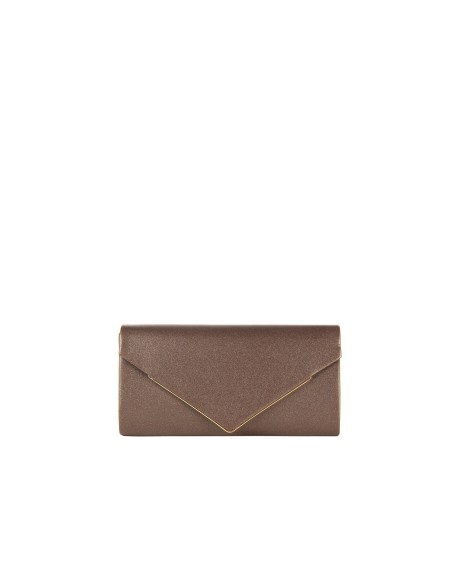 Glitterclutch met metalen detail en kettingschouderriem van Rinascimento