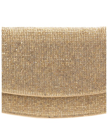 Met strass bezette handtas met kettingschouderband van Rinascimento