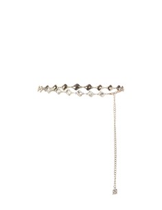 Riem met juweelketting en cabochonkristallen in renaissancestijl