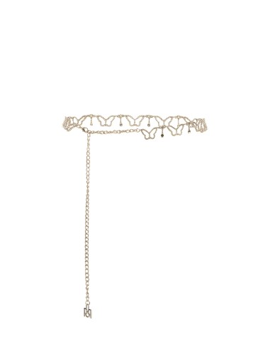 Riem met sieradenketting in de vorm van vlinders met strass-steentjes van Rinascimento