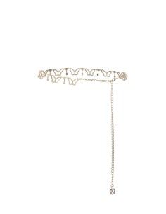 Riem met sieradenketting in de vorm van vlinders met strass-steentjes van Rinascimento