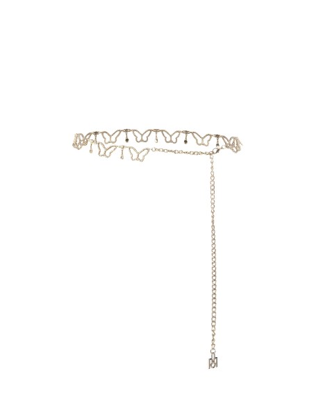 Riem met sieradenketting in de vorm van vlinders met strass-steentjes van Rinascimento