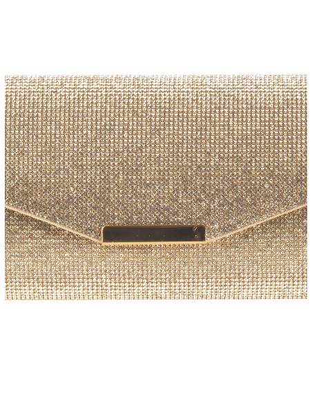 Met strass bedekte clutch met kettingriem van Rinascimento