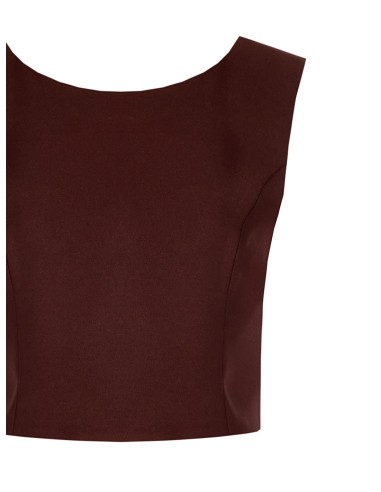 Zachte crop top van satijnen envers Rinascimento