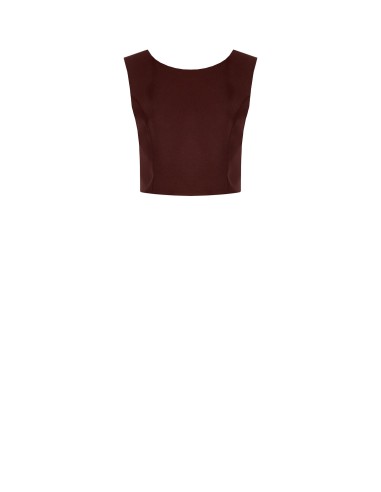 Zachte crop top van satijnen envers Rinascimento