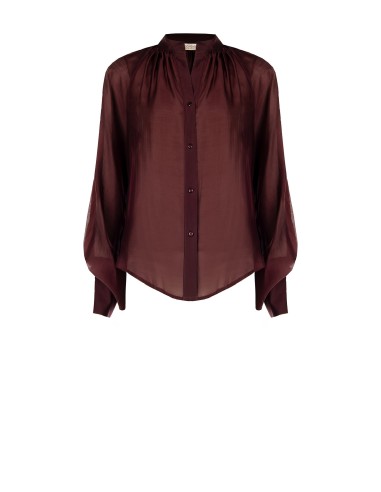 Luchtige blouse van lichte, semi-transparante stof met extra lange mouwen Rinascimento