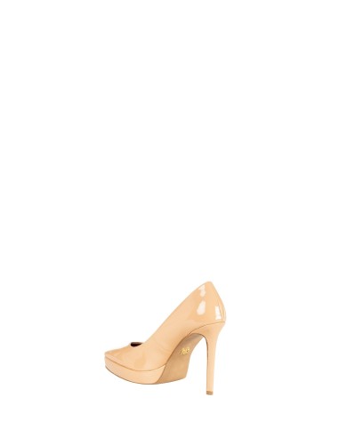 Lakleren pumps met plateauzool Rinascimento
