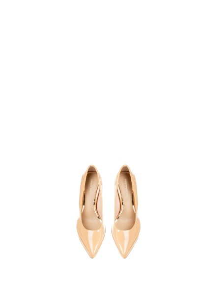 Lakleren pumps met plateauzool Rinascimento