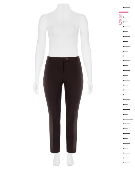 Curvy sigarettenbroek van technische stof met elastiek aan de achterkant Rinascimento Curvy