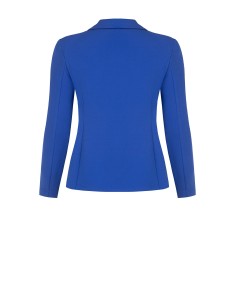 Getailleerde curvy blazer van scuba-crêpe met bijpassende knopen, Rinascimento Curvy 2