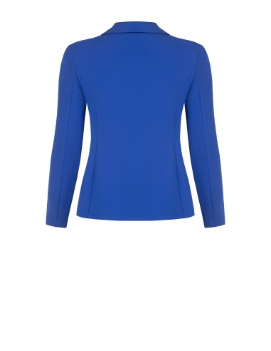 Getailleerde curvy blazer van scuba-crêpe met bijpassende knopen, Rinascimento Curvy