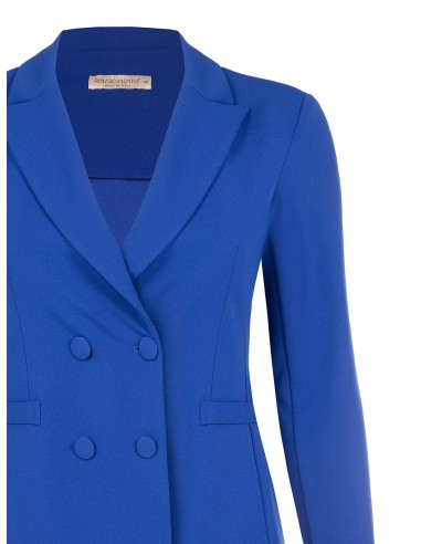 Getailleerde curvy blazer van scuba-crêpe met bijpassende knopen, Rinascimento Curvy