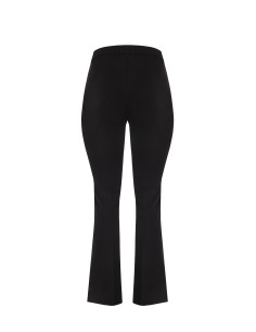 Curvy flarebroek van scuba-crêpe met elastiek aan de achterkant en een rits aan de zijkant – Rinascimento Curvy 2