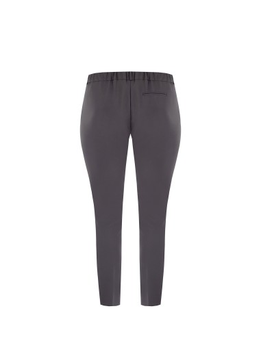 Cropped sigarettenbroek van bi-stretchstof met elastiek achteraan – Rinascimento Curvy
