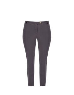Cropped sigarettenbroek van bi-stretchstof met elastiek achteraan – Rinascimento Curvy