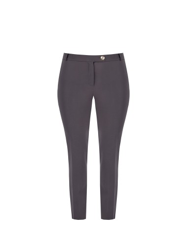 Cropped sigarettenbroek van bi-stretchstof met elastiek achteraan – Rinascimento Curvy