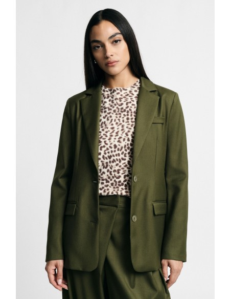 Blazer met klassieke revers en zakken met klep, alsjeblieft