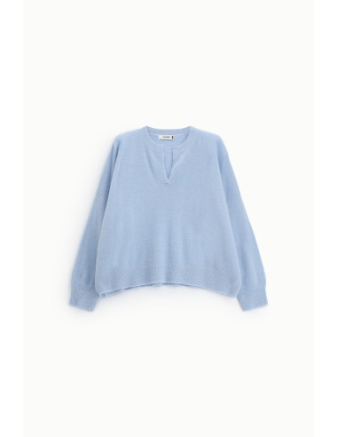 Oversized trui met V-hals en splitje Please