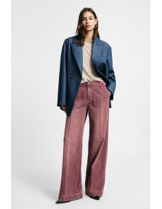 Wijde jeans met knoopsluiting, alsjeblieft