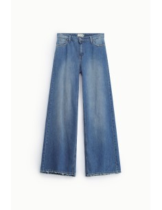 Wijde pijp-jeans met gerafelde zoom, alstublieft 2