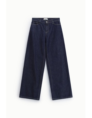 Wijde jeans met contrasterende stiksels Please