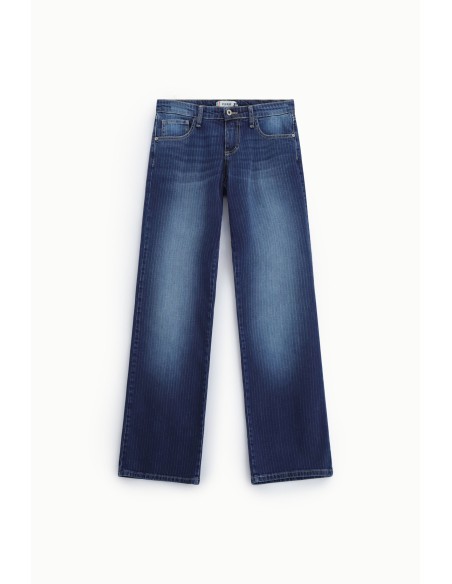 Wijde jeans met gewassen effect, alsjeblieft