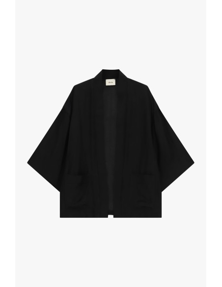 Dixie blazer in kimonomodel met ruime pasvorm en zakken aan de voorkant