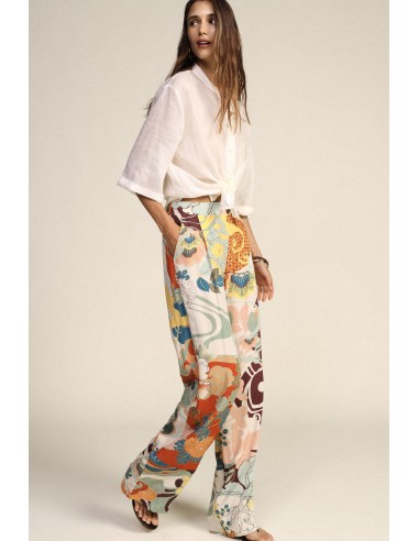 Dixie Palazzo-broek met bloemenprint en wijde pijpen